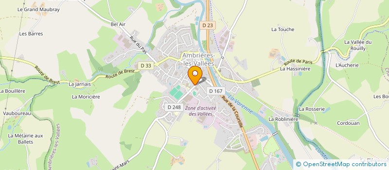 localisation de l'entreprise GROUPEMENT D'INTERET PUBLIC CUISINE BASSIN DES VELLEES  AMBRIERES-LES-VALLEES