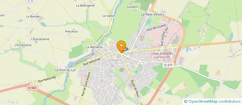 localisation de l'entreprise GROUPEMENT D'INTERET PUBLIC CUISINE DES LYS à LYS-HAUT-LAYON