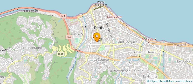 localisation de l'entreprise GROUPEMENT D INTERET PUBLIC DES SERVICES A LA PERSONNE DE LA REUNION à SAINT-DENIS