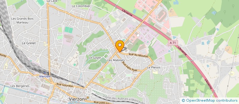 localisation de l'entreprise GROUPEMENT D'INTERET PUBLIC DU CENTRE DE SANTE DE VIERZON à VIERZON