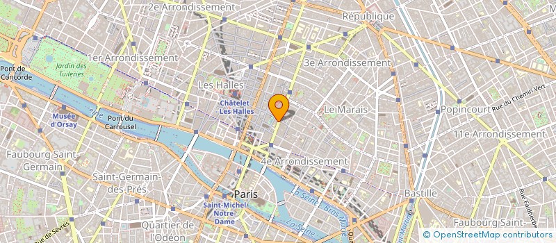 localisation de l'entreprise GROUPEMENT D'INTERET PUBLIC LA CINEMATHEQUE DU DOCUMENTAIRE  PARIS