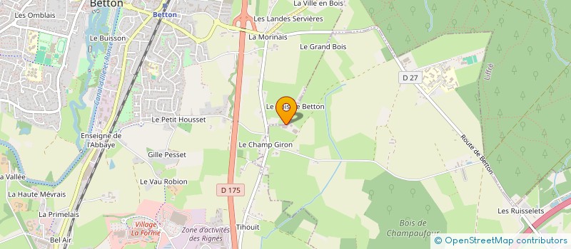 localisation de l'entreprise GROUPEMENT D'INTERET PUBLIC MAFFRAIS SERVICES à THORIGNE-FOUILLARD