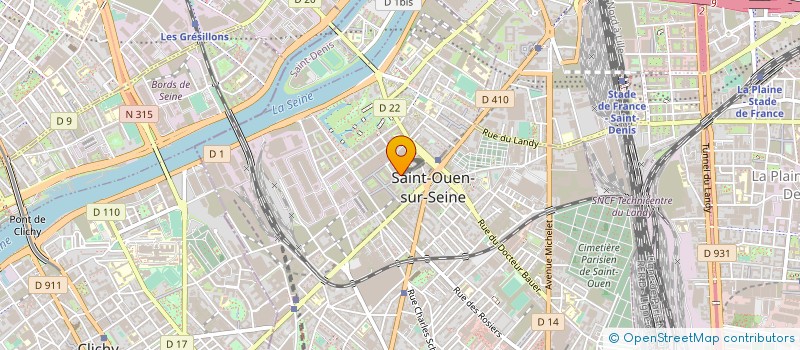 localisation de l'entreprise GROUPEMENT D'INTERET PUBLIC MAXIMILIEN à SAINT-OUEN-SUR-SEINE