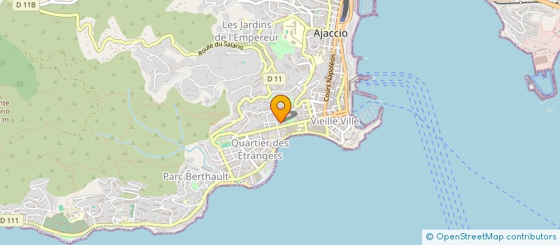 localisation de l'entreprise GROUPEMENT D'INTERET PUBLIC POUR LA RECONSTITUTION DES TITRES DE PROPRIETE EN CORSE à AJACCIO
