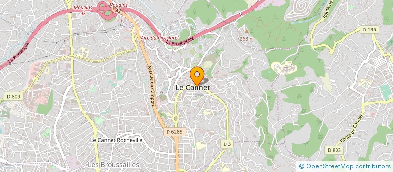 localisation de l'entreprise GROUPEMENT D'INTERET PUBLIC POUR LE DEVELOPPEMENT TOURISTIQUE ET CULTUREL DE LA VILLE DU CANNET à LE CANNET