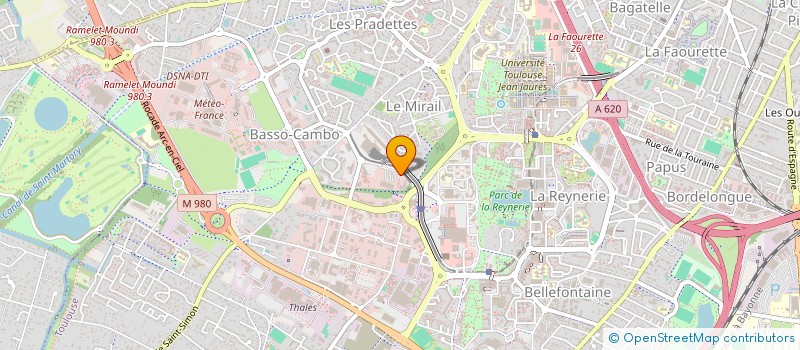 localisation de l'entreprise GROUPEMENT D' INTERET PUBLIC RESSOURCES ET TERRITOIRES EN MIDI PYRENEES à TOULOUSE