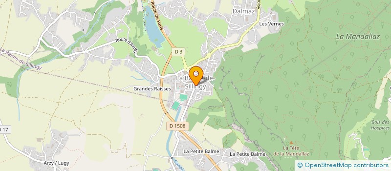 localisation de l'entreprise GROUPEMENT D'INTERVENTION ET DE PREMIERS SECOURS 74 à LA BALME-DE-SILLINGY