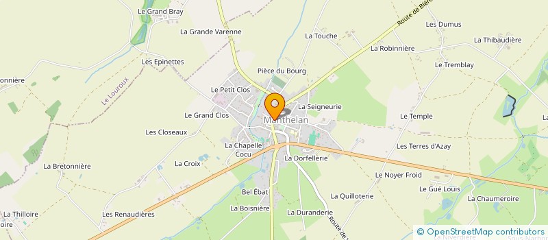 localisation de l'entreprise GROUPEMENT DE CHASSEURS LE LOUROUX NORD-EST (37)  LE LOUROUX