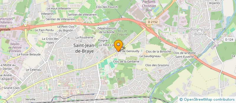 localisation de l'entreprise GROUPEMENT DE COOPERATION ALMHA-GCSMS à SAINT-JEAN-DE-BRAYE