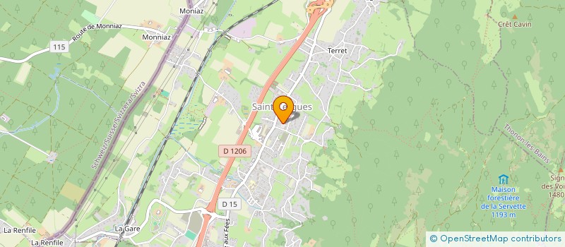 localisation de l'entreprise GROUPEMENT DE COOPERATION DU SERVICE FAMILLE ADMR GENEVOIS à SAINT-CERGUES