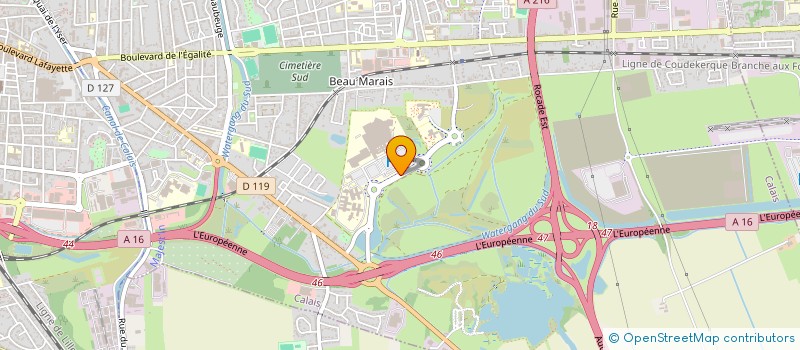 localisation de l'entreprise GROUPEMENT DE COOPERATION SANITAIRE  CALAIS