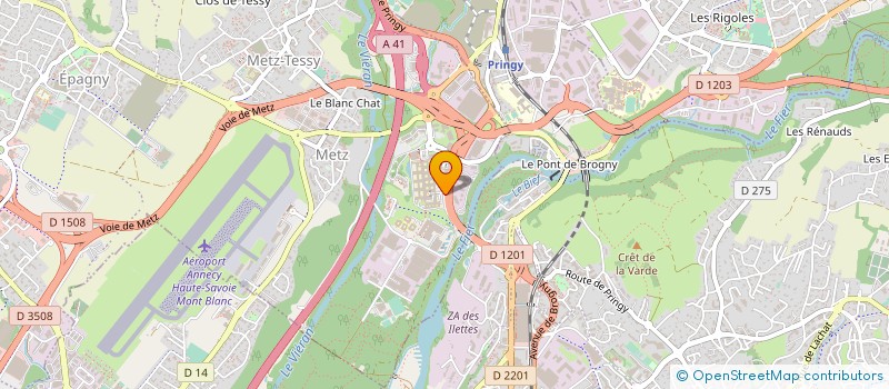 localisation de l'entreprise GROUPEMENT DE COOPERATION SANITAIRE BLANCHISSERIE DE HAUTE SAVOIE ET DU PAYS DE GEX à EPAGNY METZ-TESSY
