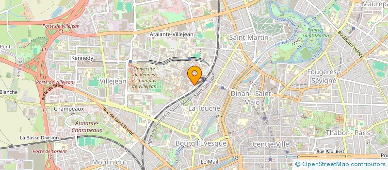 localisation de l'entreprise GROUPEMENT DE COOPERATION SANITAIRE COOPERATION POUR L'AMELIORATION DES PRATIQUES PROFESSIONNELLES EN SANTE EN BRETAGNE à RENNES
