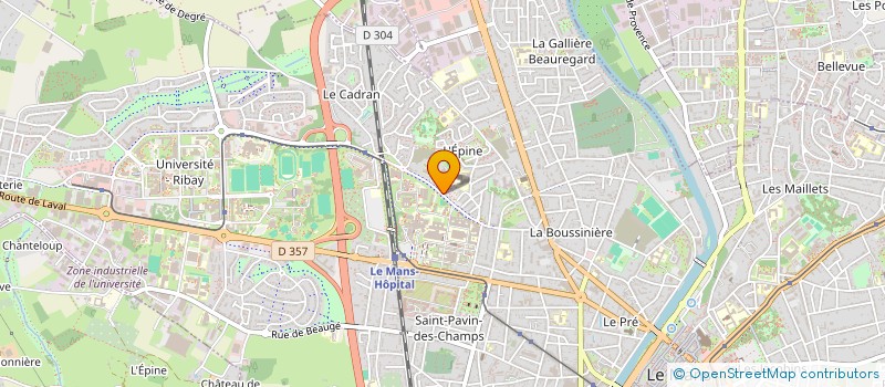 localisation de l'entreprise GROUPEMENT DE COOPERATION SANITAIRE DE MEDECINE NUCLEAIRE DE LA SARTHE  LE MANS