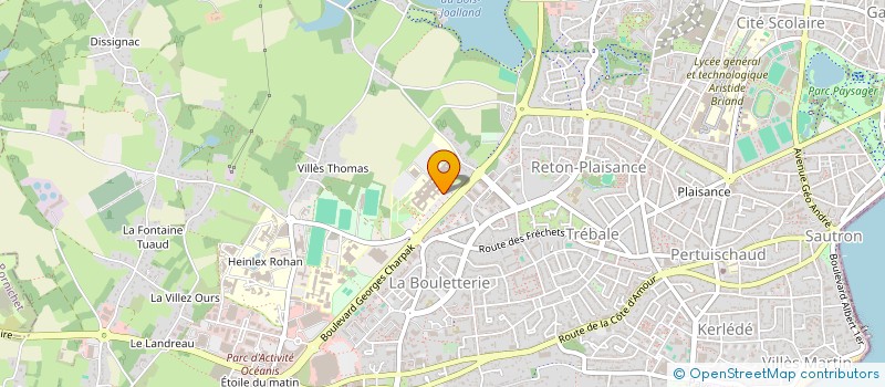 localisation de l'entreprise GROUPEMENT DE COOPERATION SANITAIRE DE MOYENS CITE SANITAIRE  SAINT-NAZAIRE