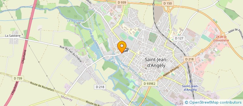 localisation de l'entreprise GROUPEMENT DE COOPERATION SANITAIRE DE SAINTONGE LABORATOIRE INTERHOSPITALIER SAINT JEAN à SAINT-JEAN-D'ANGELY
