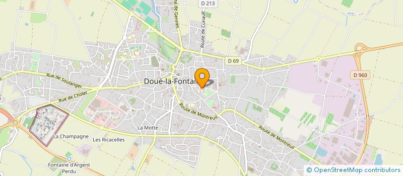 localisation de l'entreprise GROUPEMENT DE COOPERATION SANITAIRE DES ETABLISSEMENTS DE SANTE DOUESSINS  DOUE-EN-ANJOU