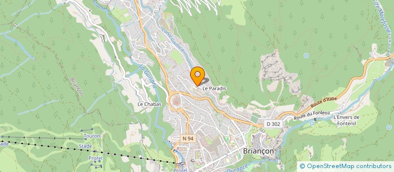 localisation de l'entreprise GROUPEMENT DE COOPERATION SANITAIRE DES HAUTES ALPES  BRIANCON