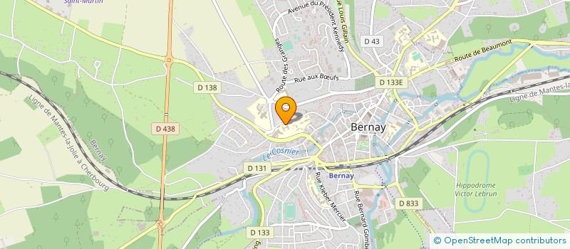 localisation de l'entreprise GROUPEMENT DE COOPERATION SANITAIRE DU PAYS DE RISLE CHARENTONNE à BERNAY