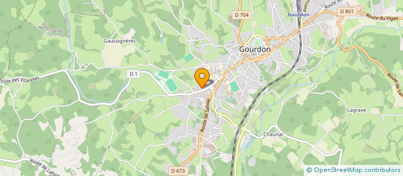 localisation de l'entreprise GROUPEMENT DE COOPERATION SANITAIRE GOURDON - BOURIANE  GOURDON