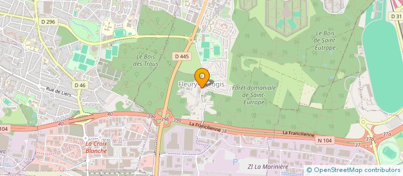 localisation de l'entreprise GROUPEMENT DE COOPERATION SANITAIRE GUERIR,PREVENIR,SOIGNER EN ESSONNE à FLEURY-MEROGIS