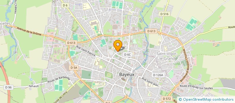 localisation de l'entreprise GROUPEMENT DE COOPERATION SANITAIRE HENRI DUNANT  BAYEUX