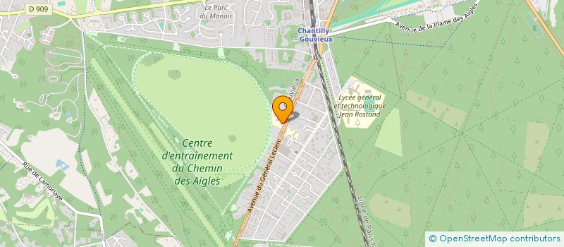 localisation de l'entreprise GROUPEMENT DE COOPERATION SANITAIRE HOPITAL DE CHANTILLY-LES-JOCKEYS  GOUVIEUX