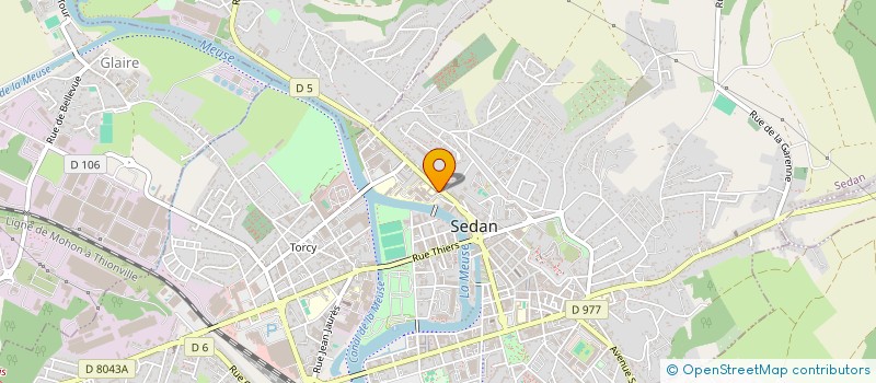 localisation de l'entreprise GROUPEMENT DE COOPERATION SANITAIRE IMAGERIE MEDICALE NORD ARDENNES  SEDAN