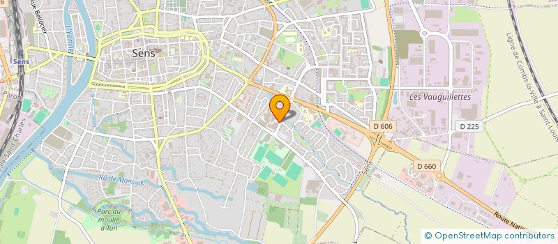 localisation de l'entreprise GROUPEMENT DE COOPERATION SANITAIRE IMAGERIE NORD YONNE à SENS