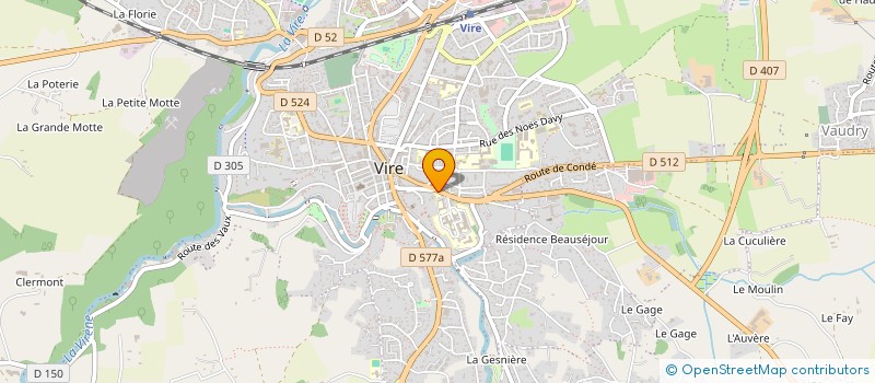 localisation de l'entreprise GROUPEMENT DE COOPERATION SANITAIRE PHARMACIE INTER-ETABLISSEMENTS VIRE MANCHE CALVADOS à VIRE-NORMANDIE