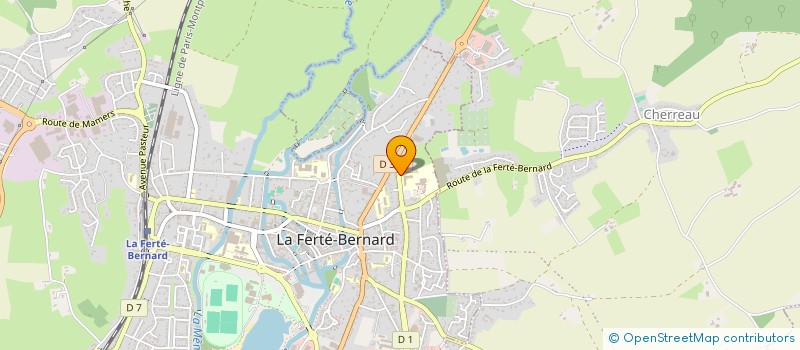 localisation de l'entreprise GROUPEMENT DE COOPERATION SANITAIRE POLE SANITAIRE DU BASSIN DE L'HUISNE à LA FERTE-BERNARD