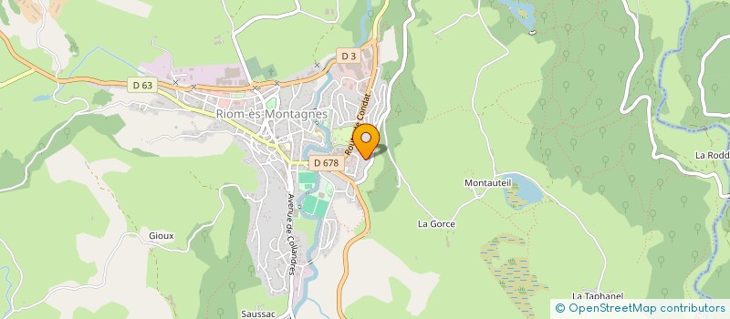localisation de l'entreprise GROUPEMENT DE COOPERATION SANITAIRE PUI PHARMAREM à RIOM-ES-MONTAGNES