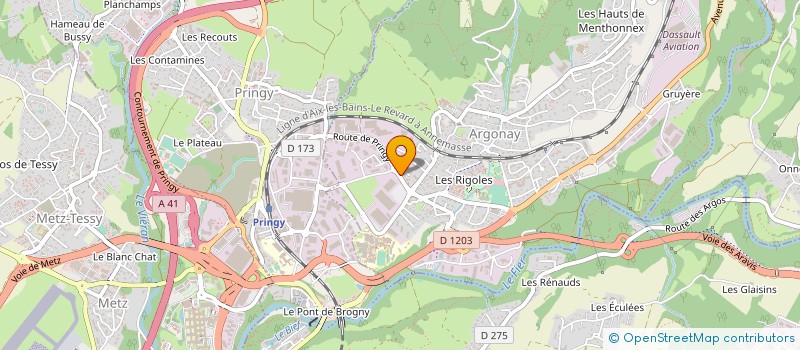 localisation de l'entreprise GROUPEMENT DE COOPERATION SANITAIRE RADIOTHERAPIE DE LA REGION D'ANNECY à EPAGNY METZ-TESSY