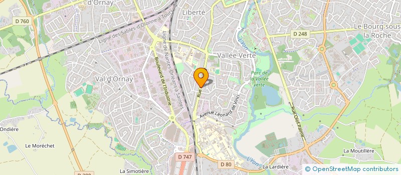 localisation de l'entreprise GROUPEMENT DE COOPERATION SANITAIRE RESEAU VENDEEN DE SANTE MENTALE à LA ROCHE-SUR-YON