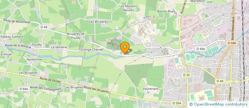 localisation de l'entreprise GROUPEMENT DE COOPERATION SANITAIRE SOINS DE SUITE ET DE READAPTATION ET LONG SEJOUR DU BEAUJOLAIS à GLEIZE