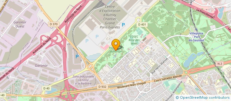 localisation de l'entreprise GROUPEMENT DE COOPERATION SANITAIRE TERRITOIRE DU NORD EST ILE-DE-FRANCE EN SANTE ET SYSTEME D'INFORMATION HOSPITALIER à AULNAY-SOUS-BOIS