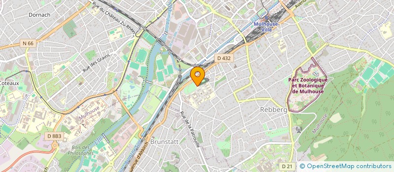 localisation de l'entreprise GROUPEMENT DE COOPERATION SANITAIRE TOMOGRAPHIE A EMISSION DE POSITONS DE HAUTE ALSACE à MULHOUSE