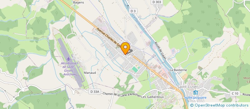 localisation de l'entreprise GROUPEMENT DE COOPERATION SANITAIRE VILLE HOPITAL DU COUSERANS à SAINT-LIZIER