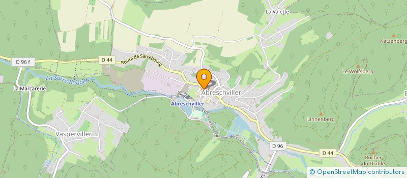 localisation de l'entreprise GROUPEMENT DE COOPERATION SOCIAL ET MEDICO-SOCIAL  PAYS DES DEUX SARRES ET ENVIRONS  ABRESCHVILLER