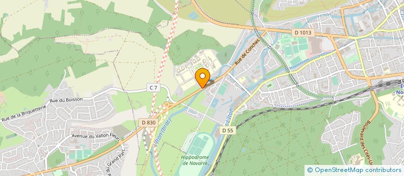 localisation de l'entreprise GROUPEMENT DE COOPERATION SOCIAL ET MEDICO SOCIALE NOUVEL HOPITAL DE NAVARRE L'ABRI à EVREUX