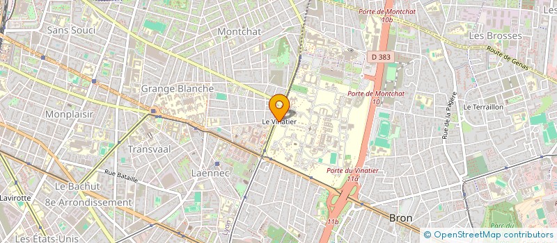 localisation de l'entreprise GROUPEMENT DE COOPERATION SOCIALE ET MEDICO SOCIALE  BRON