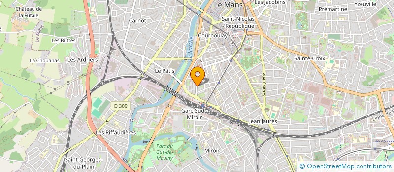 localisation de l'entreprise GROUPEMENT DE COOPERATION SOCIALE ET MEDICO SOCIALE à LE MANS