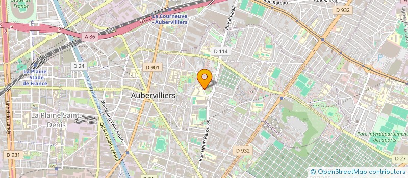 localisation de l'entreprise GROUPEMENT DE COOPERATION SOCIALE ET MEDICO-SOCIALE AGORA SENIORS à AUBERVILLIERS