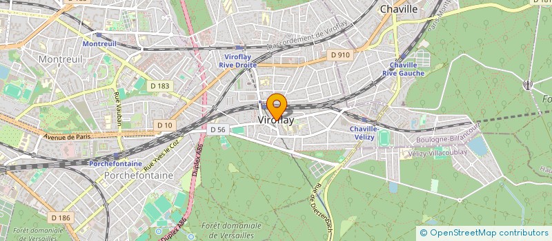 localisation de l'entreprise GROUPEMENT DE COOPERATION SOCIALE ET MEDICO-SOCIALE CHAVILLE-VIROFLAY  VIROFLAY