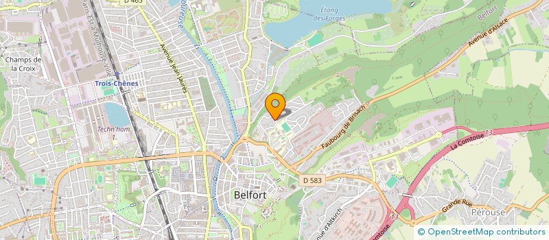 localisation de l'entreprise GROUPEMENT DE COOPERATION SOCIALE ET MEDICO-SOCIALE DOMICILE 90  BELFORT