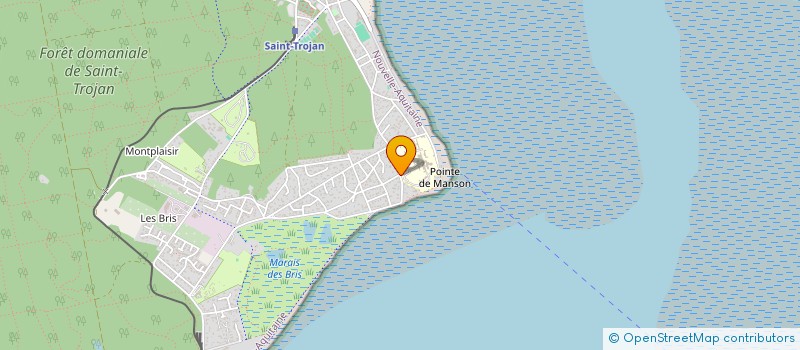 localisation de l'entreprise GROUPEMENT DE COOPERATION SOCIALE ET MEDICO SOCIALE - GCSMS EMMANUELLE - ATASH  SAINT-TROJAN-LES-BAINS