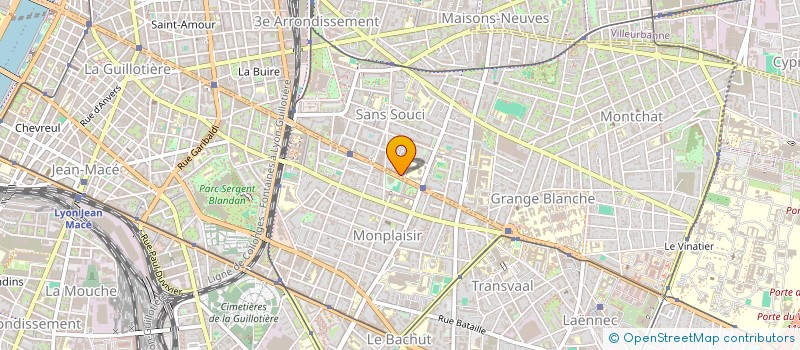 localisation de l'entreprise GROUPEMENT DE COOPERATION SOCIALE ET MEDICO-SOCIALE INSTITUT CREAI-AUVERGNE RHONE ALPES-CRIAS  LYON