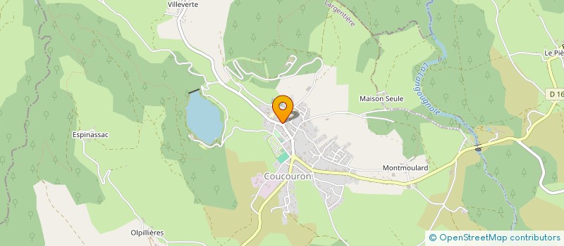 localisation de l'entreprise GROUPEMENT DE COOPERATION SOCIALE ET MEDICO-SOCIALE LES RESIDENCES DE LA MONTAGNE ARDECHOISE à COUCOURON