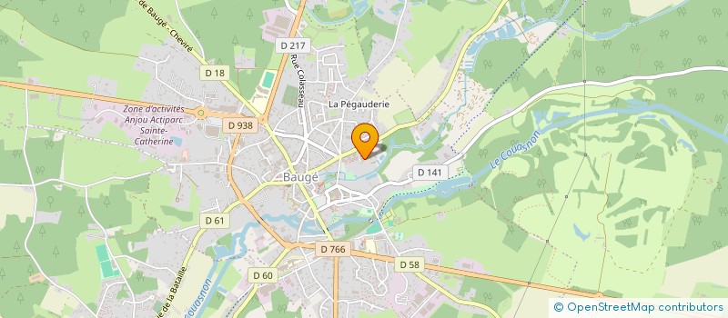 localisation de l'entreprise GROUPEMENT DE COOPERATION SOCIALE ET MEDICO-SOCIALE PLATEFORME ALZHEIMER DE TERRITOIRE NORD-EST ANJOU à BAUGE-EN-ANJOU
