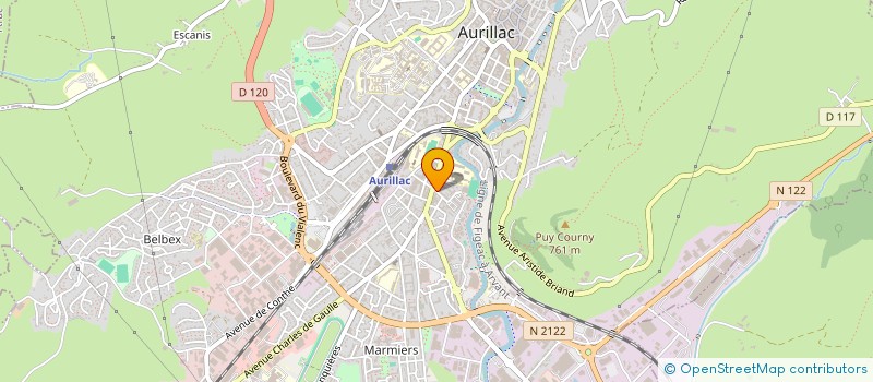 localisation de l'entreprise GROUPEMENT DE COOPERATION SOCIALE ET MEDICO-SOCIALE RELAIS DOM'SOINS 15 à AURILLAC